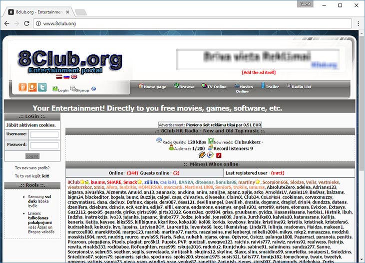 8Club.org torrent tracker
