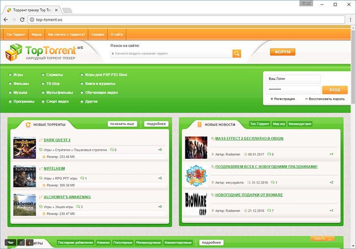 Top Torrent torrent tracker